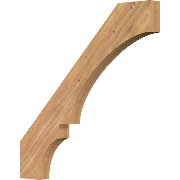 Ekena Millwork 3 1/2"W x 42"D x 42"H Balboa Smooth Knee Brace, Western Red Cedar BRC04X42X42BOA00SWR - main